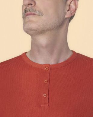 Camiseta de manga larga con tapeta - Color Terracota